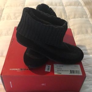 LUCKY BRAND Women’s Sweater Knit Bootie  Black NWT
